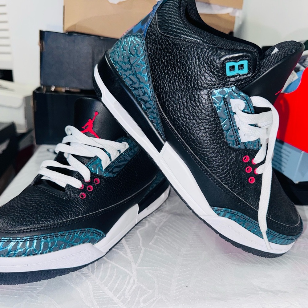 Kids Black and Blue Sneakers
